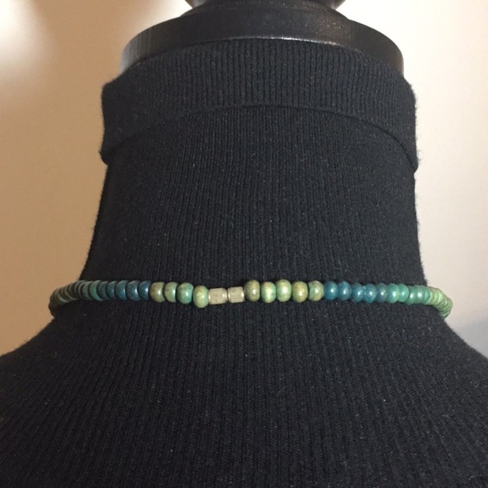 Bohemian Jewelry Natural Stones & Shell Necklace 18" long - Picture 4 of 7